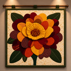 Golden Layers Printed Quilt Pattern