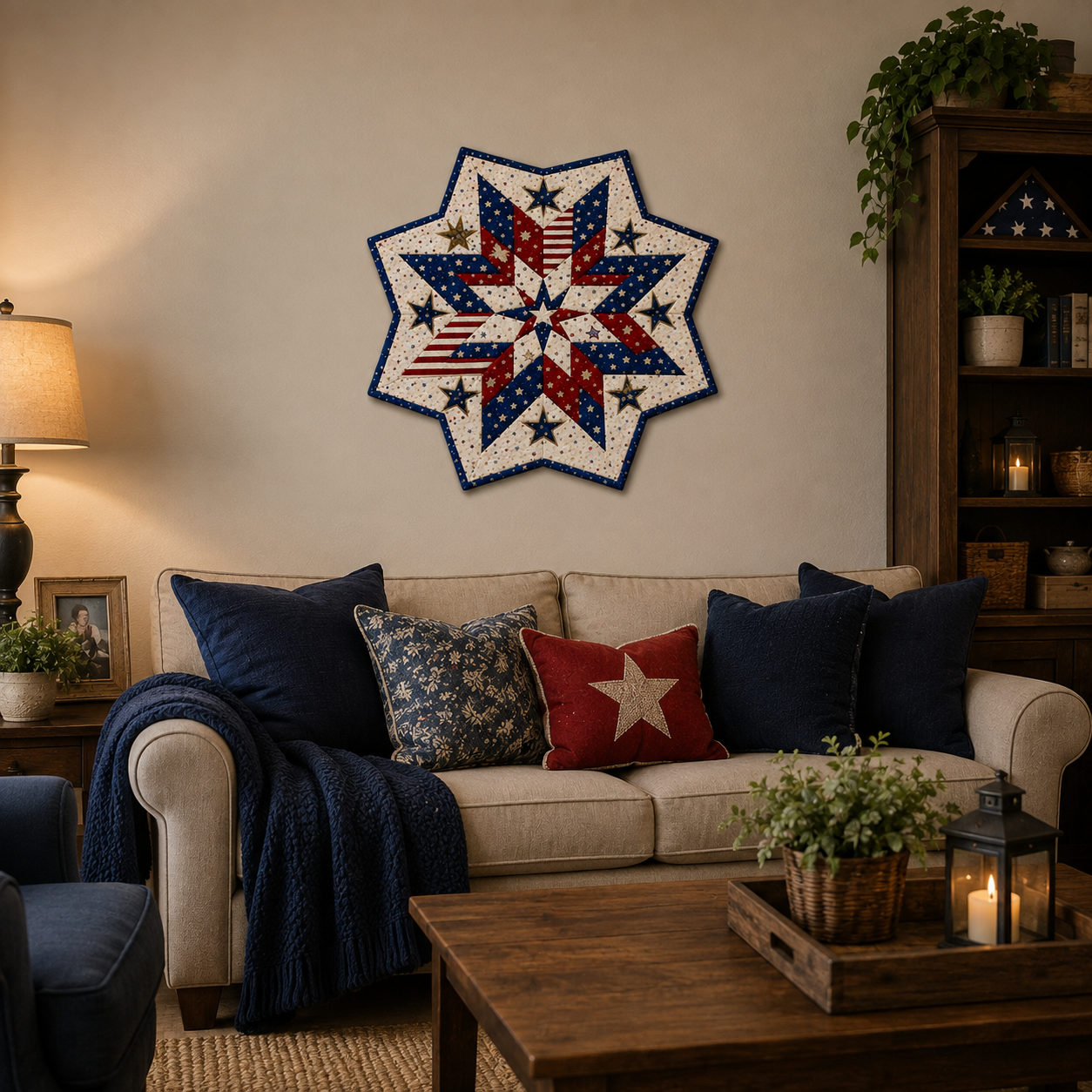 American Spark Printed Quilt Pattern