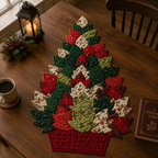 Yuletide Petals Printed Quilt Pattern