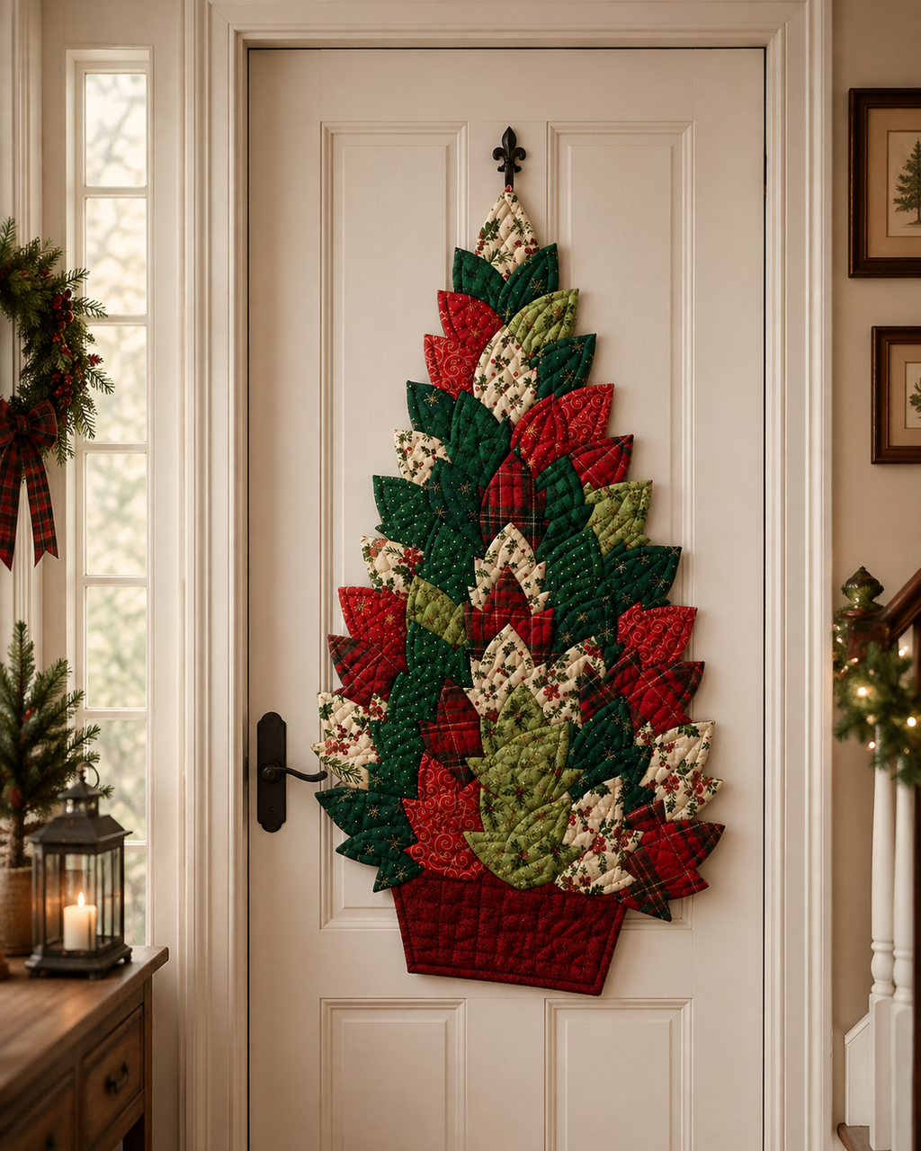 Yuletide Petals Printed Quilt Pattern