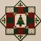 Festive Pine Printed Quilt Pattern