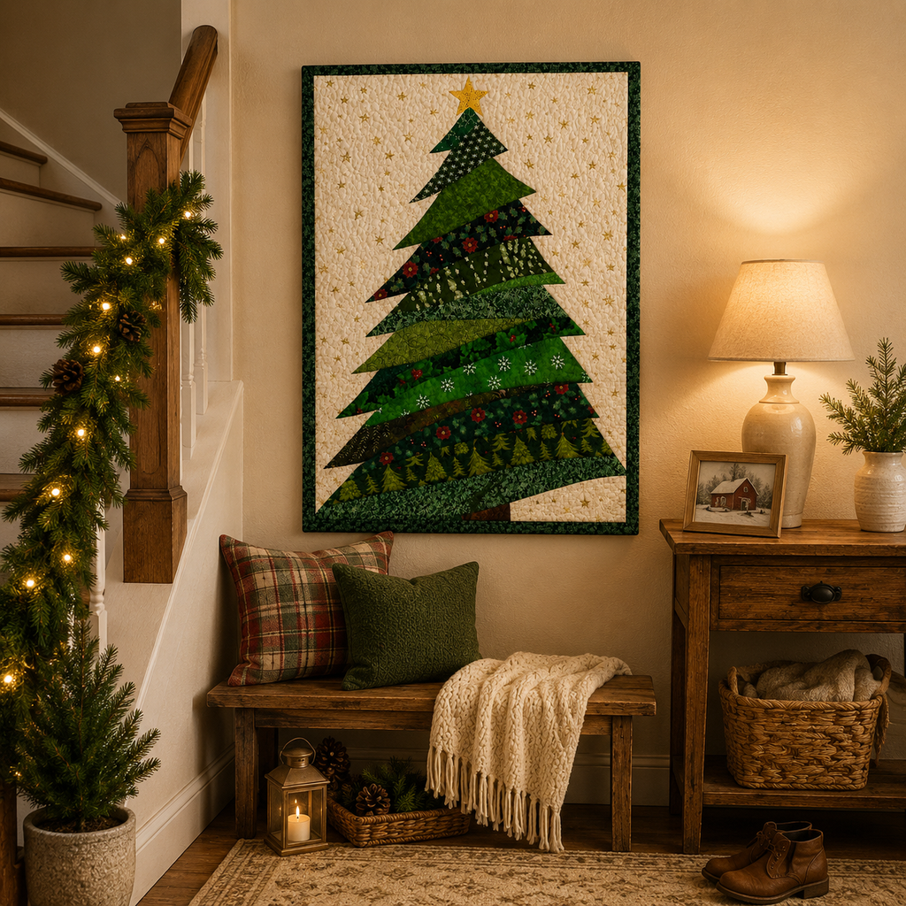 Evergreen Glow Printed Quilt Pattern