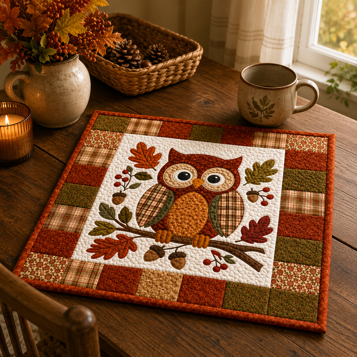 Cozy Owl Printed Quilt Pattern
