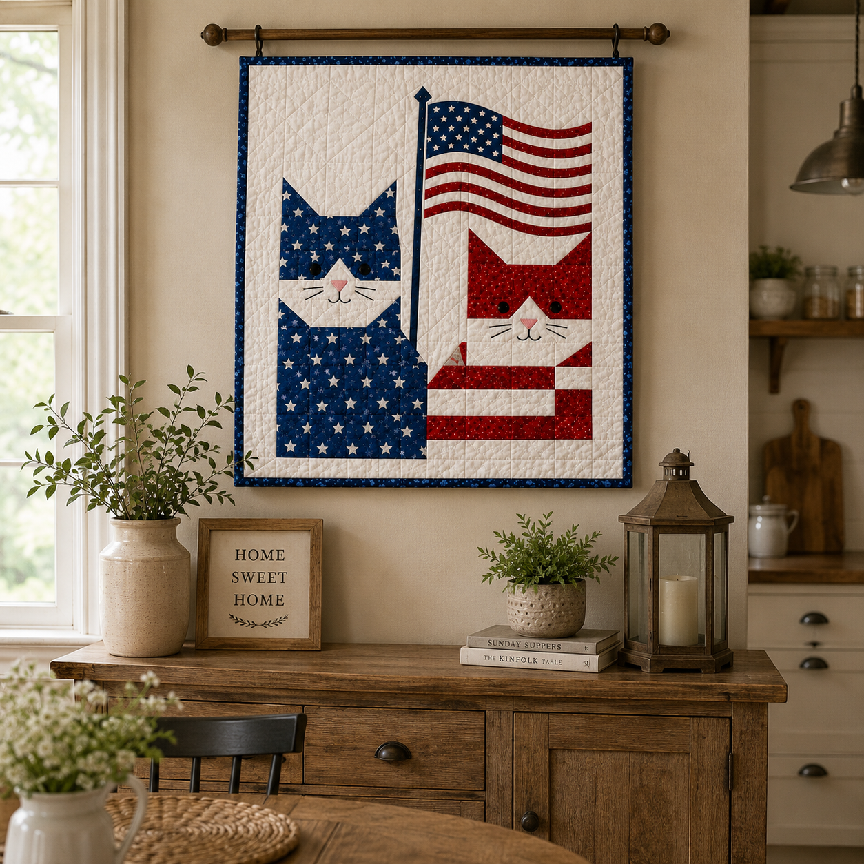 Freedom Felines Printed Quilt Pattern
