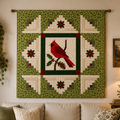 Crimson Visitor Printed Quilt Pattern