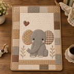 Sweet Elephant Printed Quilt Pattern