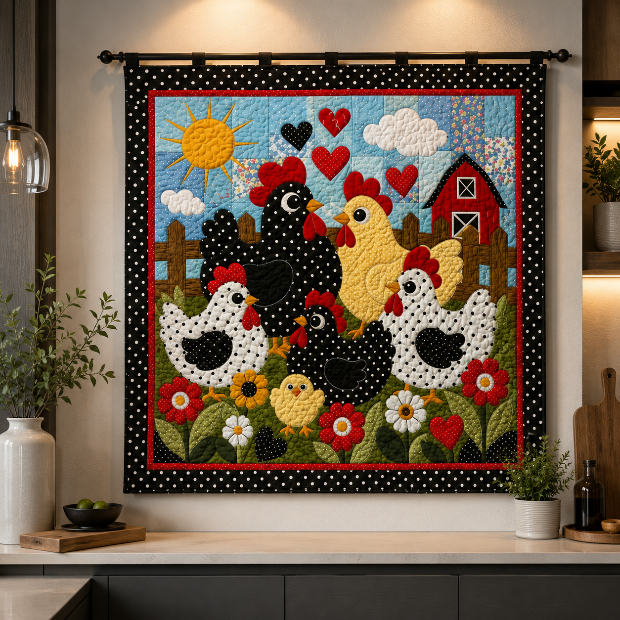 Barnyard Sweethearts Printed Quilt Pattern