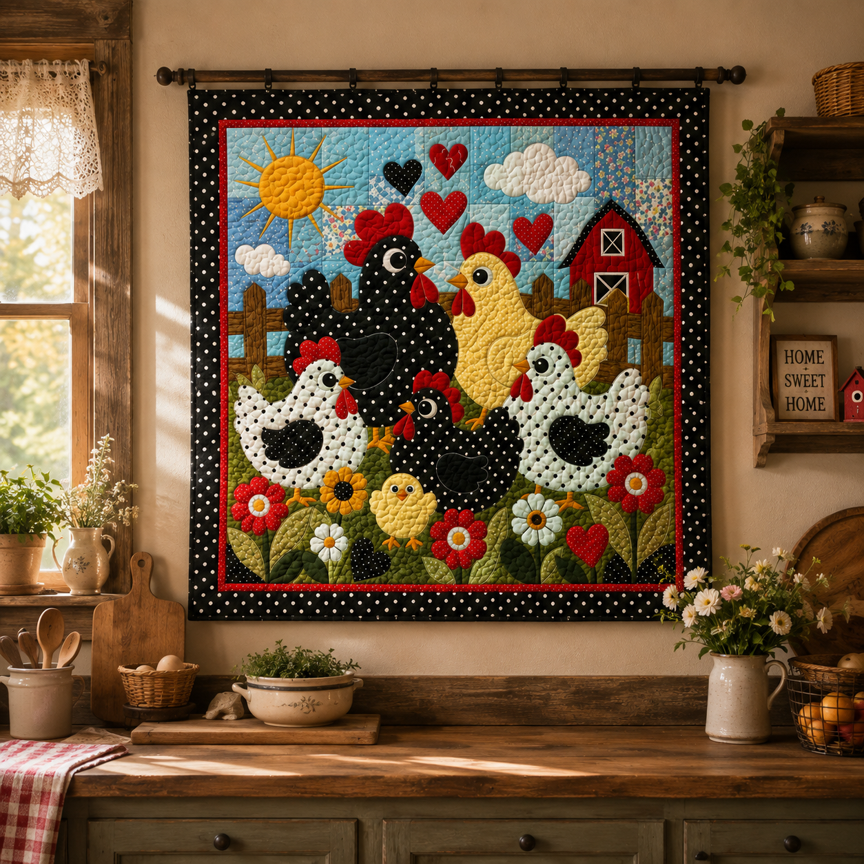 Barnyard Sweethearts Printed Quilt Pattern