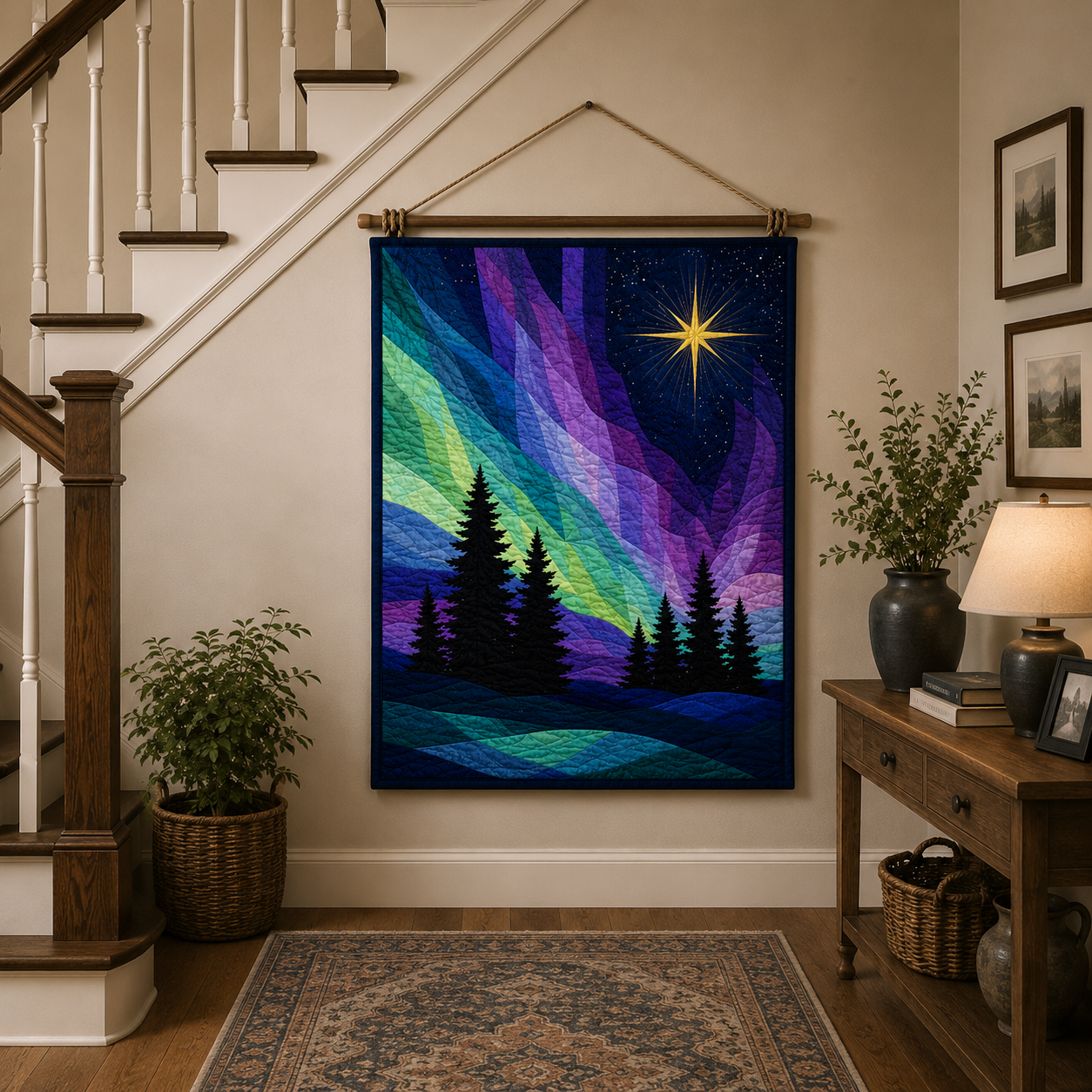 Aurora Star Printed Quilt Pattern