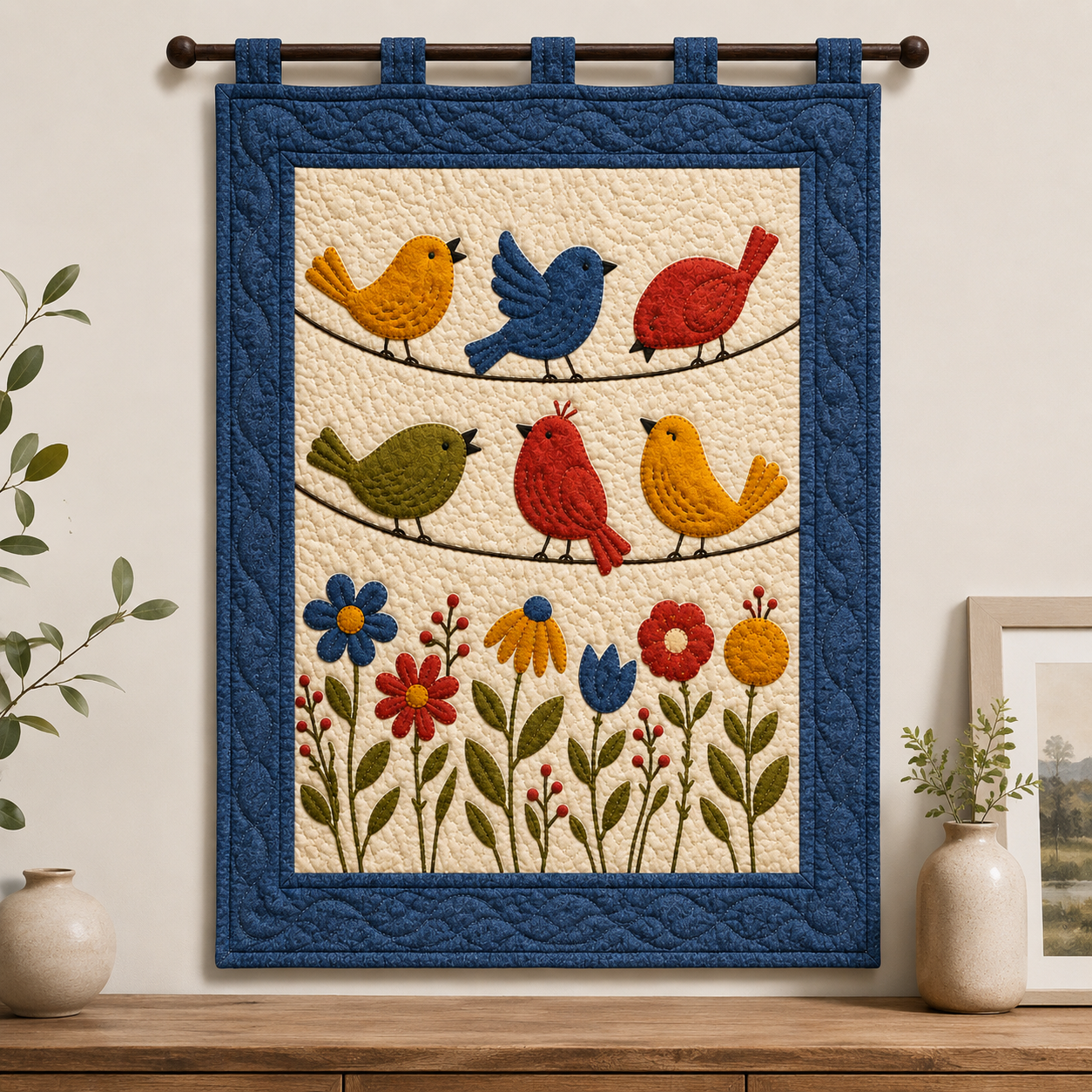 Birdsong Garden Printed Quilt Pattern