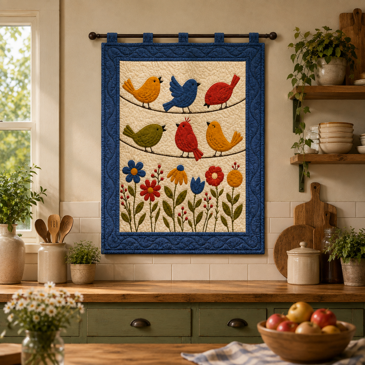 Birdsong Garden Printed Quilt Pattern