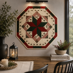 Yuletide Star Printed Quilt Pattern