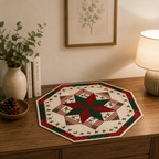 Yuletide Star Printed Quilt Pattern