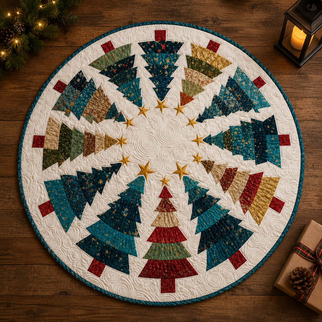 Twirl of Pines Printed Quilt Pattern