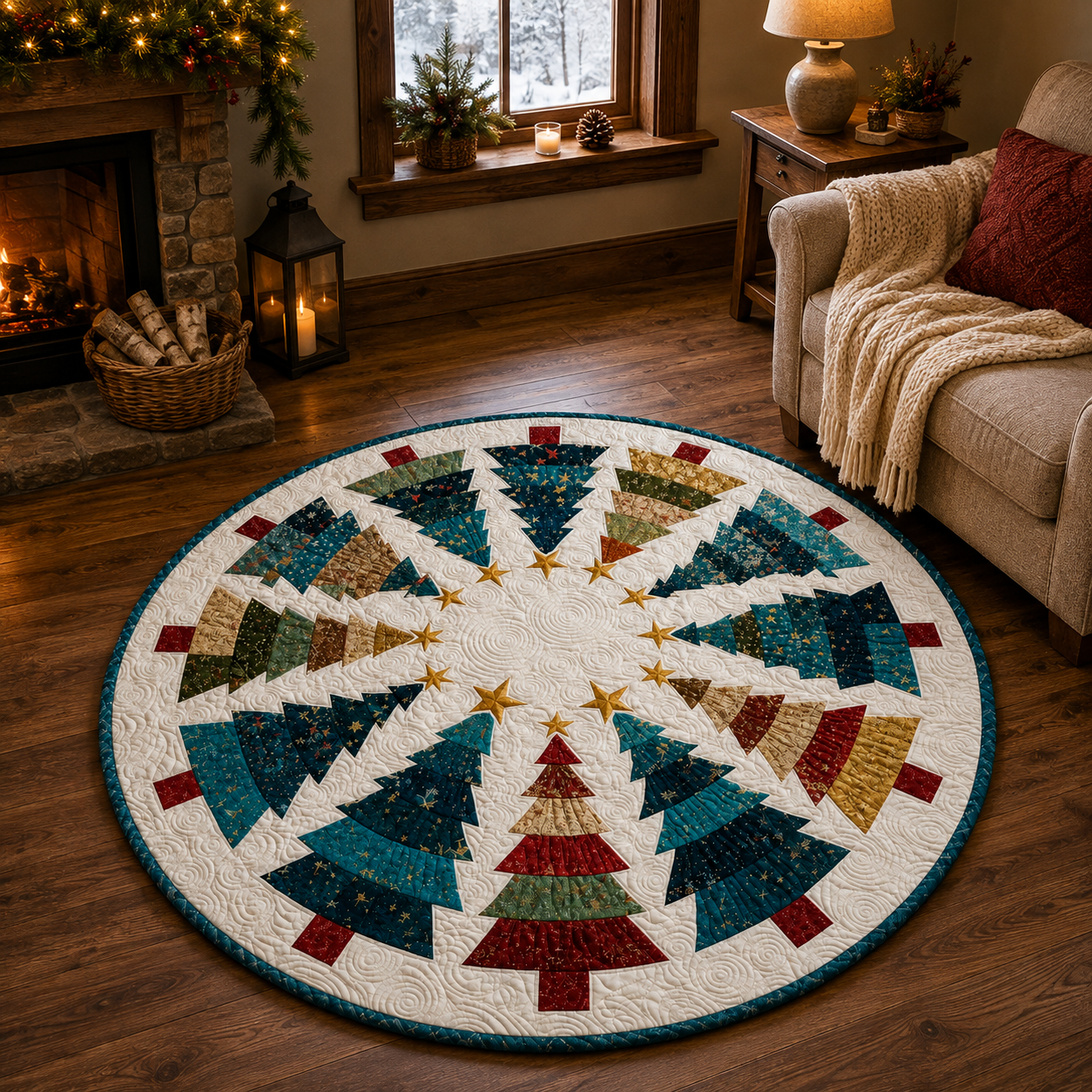 Twirl of Pines Printed Quilt Pattern