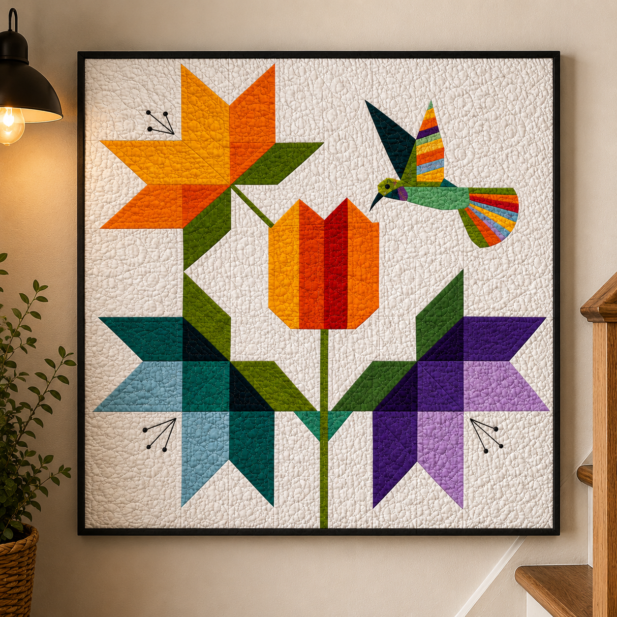 Joyful Garden Printed Quilt Pattern