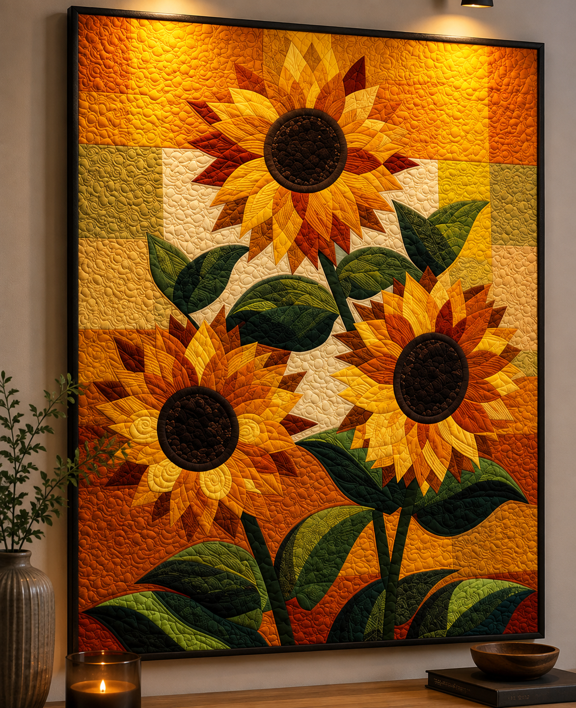 Golden Garden Printed Quilt Pattern