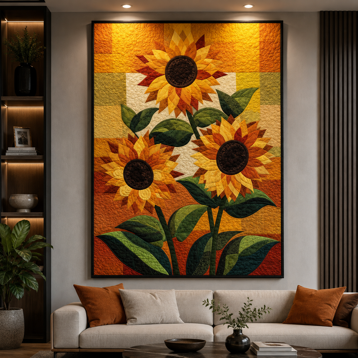 Golden Garden Printed Quilt Pattern