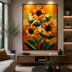 Golden Garden Printed Quilt Pattern
