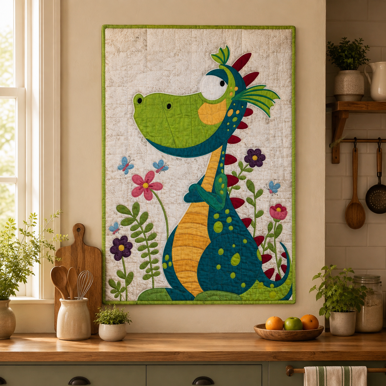 Dizzy Dragon Printed Quilt Pattern