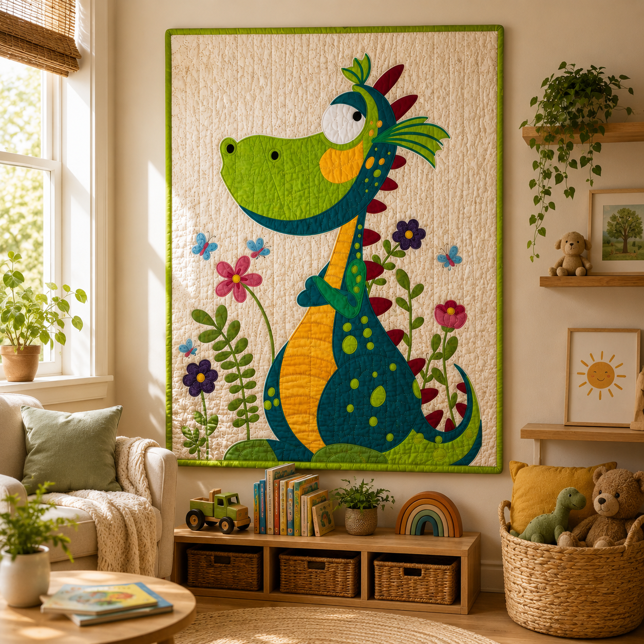 Dizzy Dragon Printed Quilt Pattern