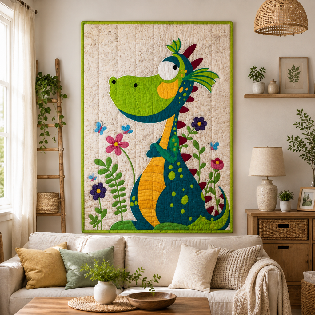Dizzy Dragon Printed Quilt Pattern