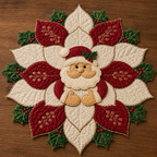 Merry Santa Printed Quilt Pattern