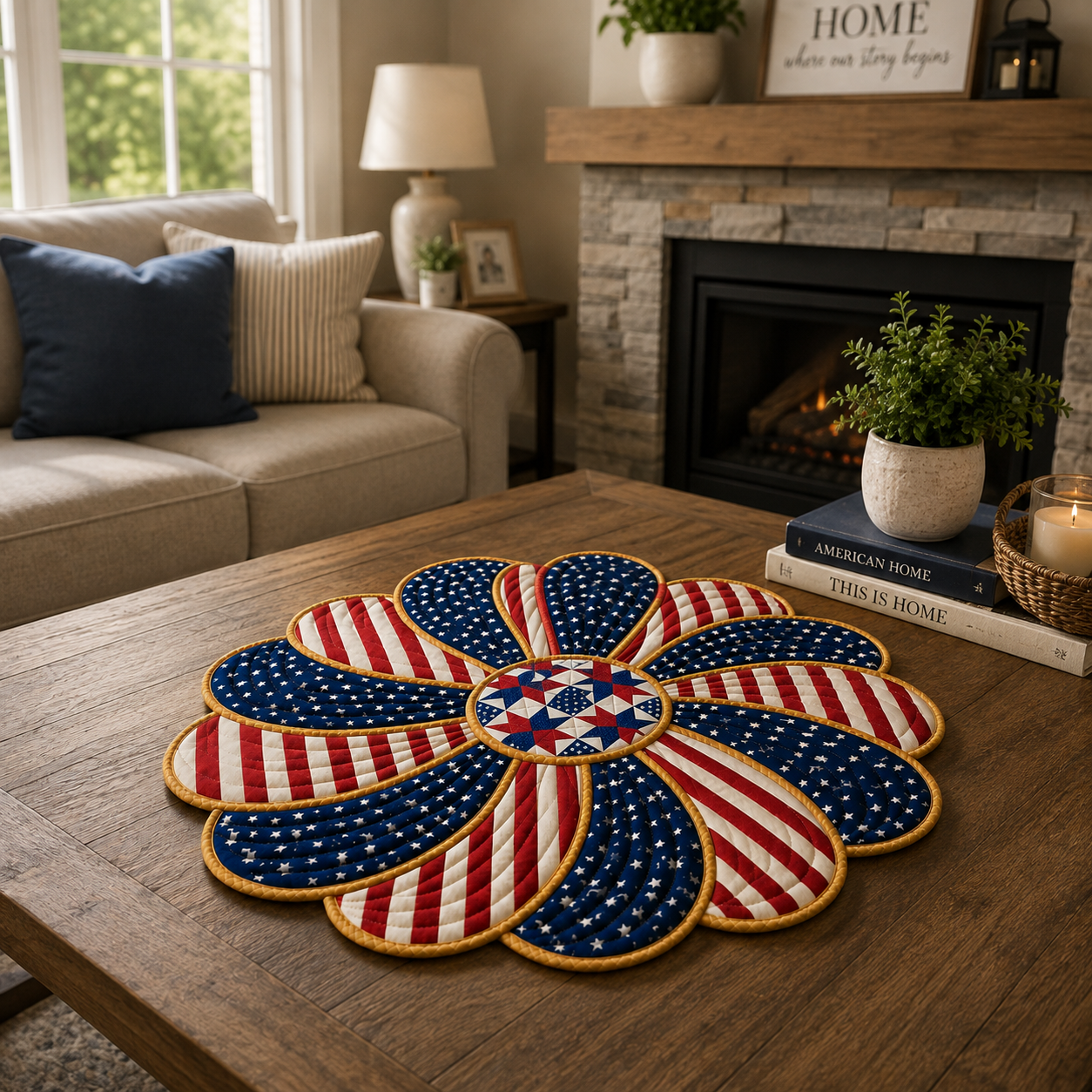 Liberty Petals Printed Quilt Pattern