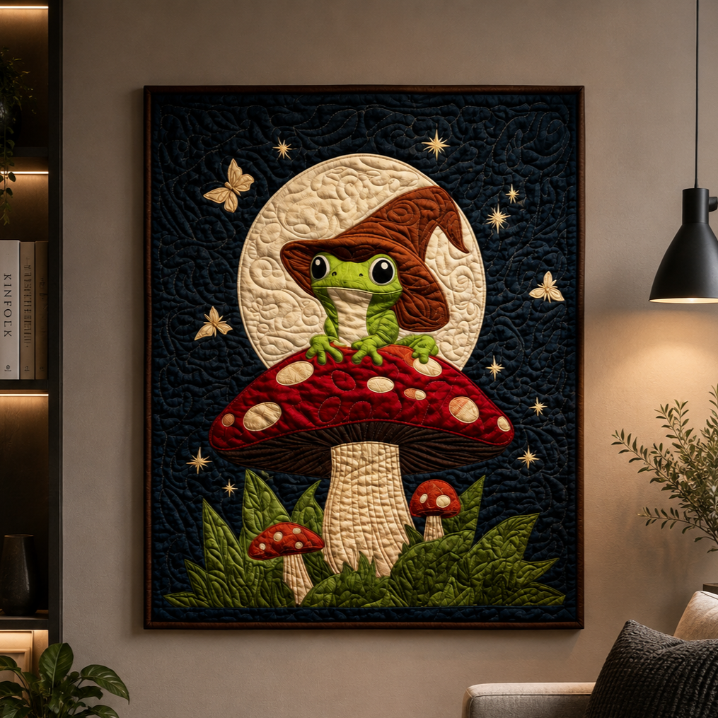 Enchanted Frog Printed Quilt Pattern