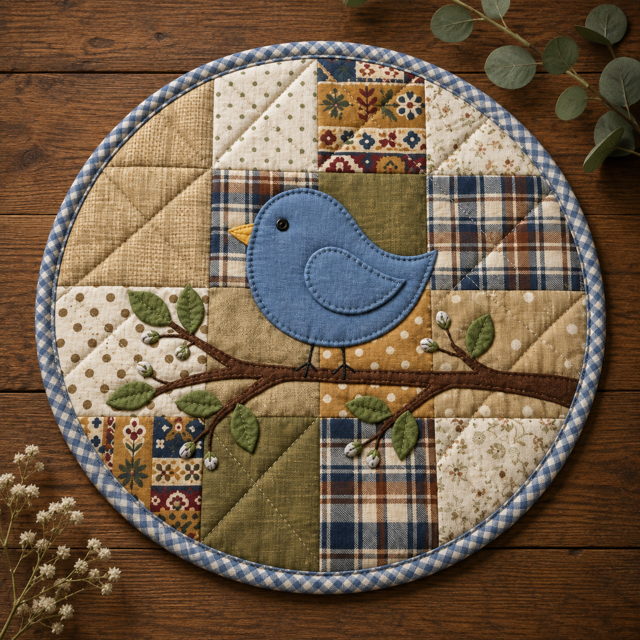Little Bluewing Printed Quilt Pattern