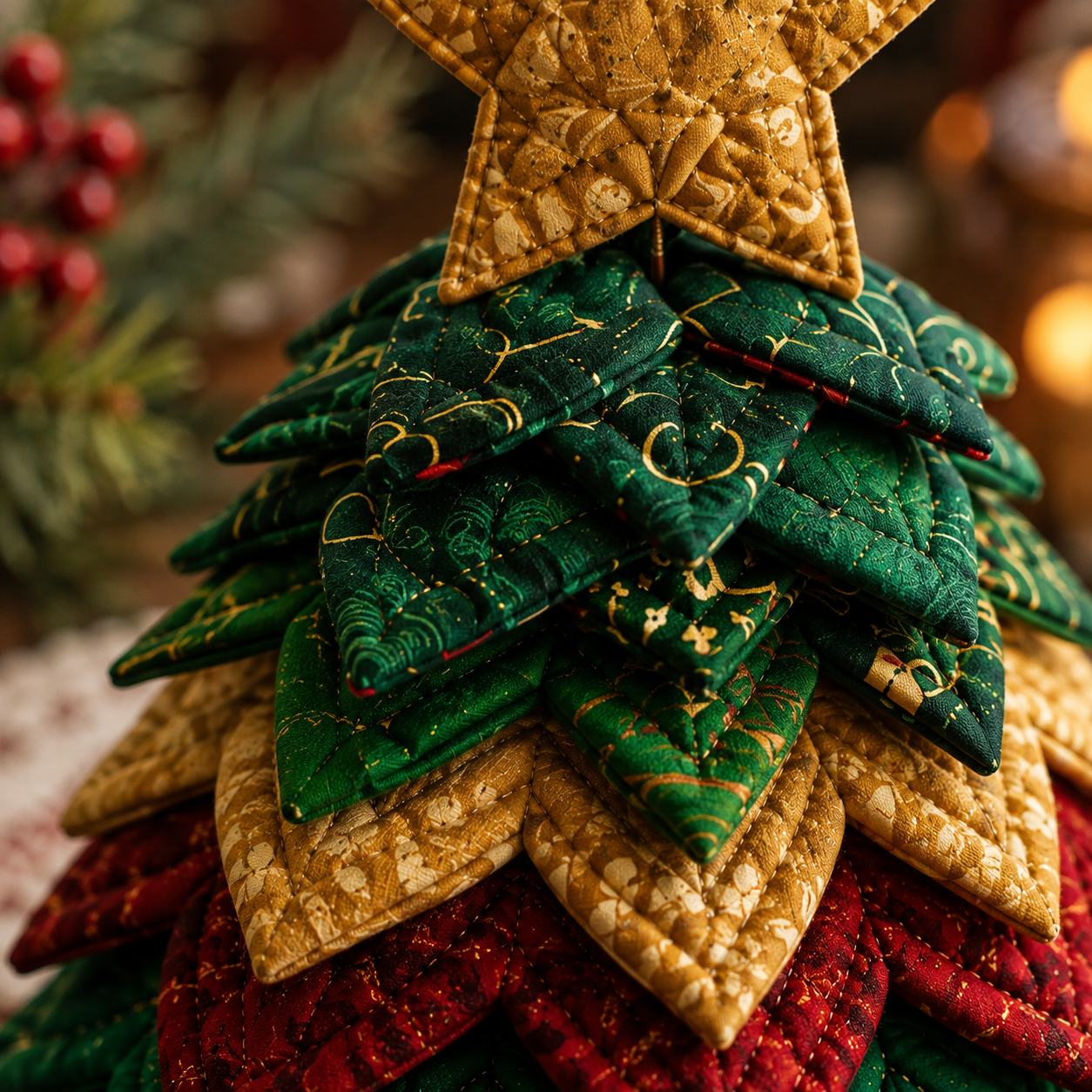 Holiday Layers Printed Quilt Pattern