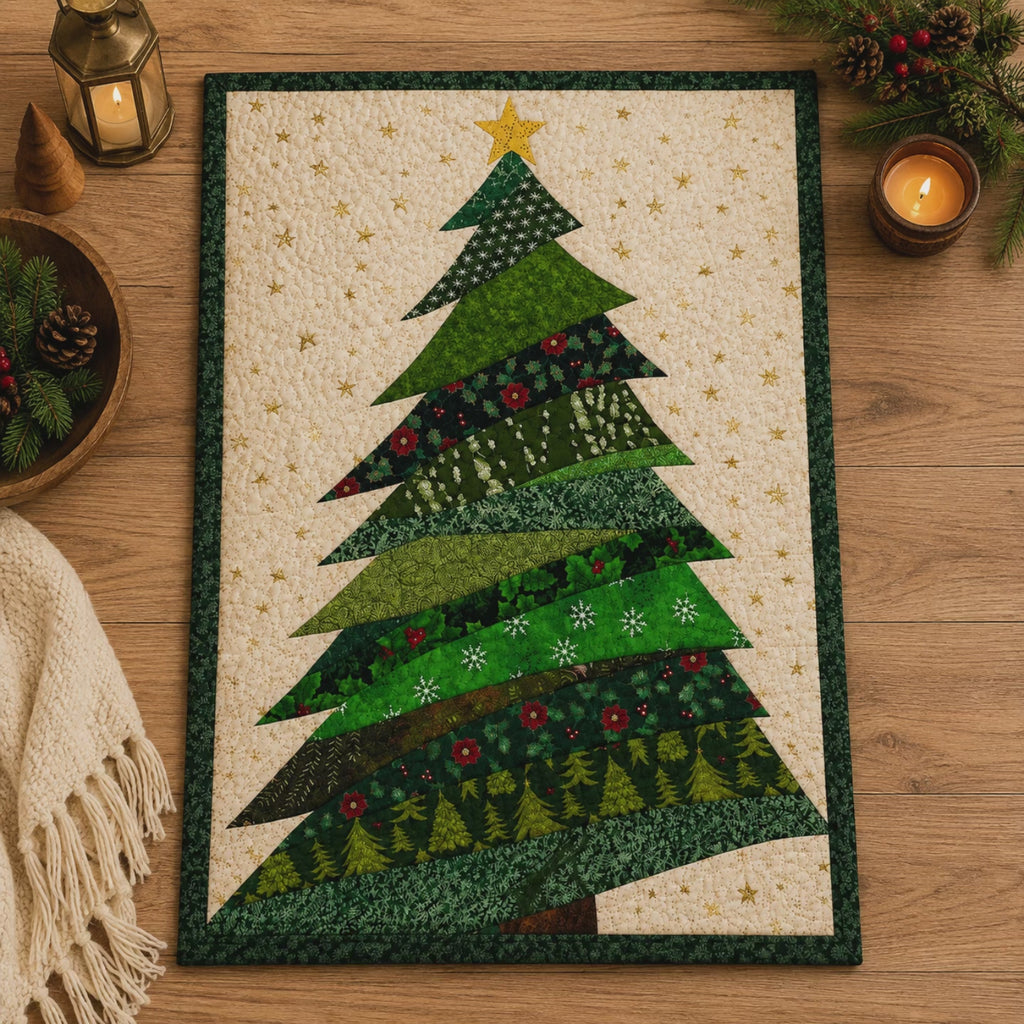 Evergreen Glow Printed Quilt Pattern