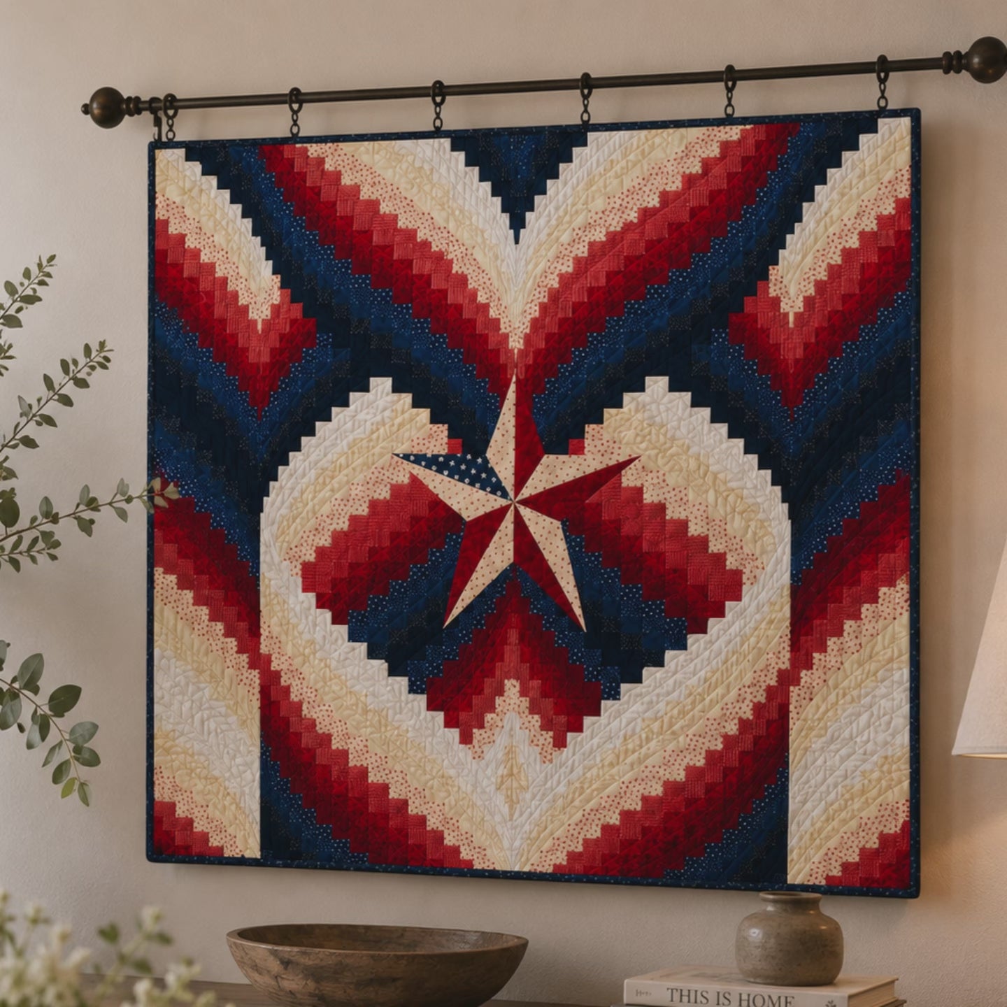 Patriot Heart Printed Quilt Pattern