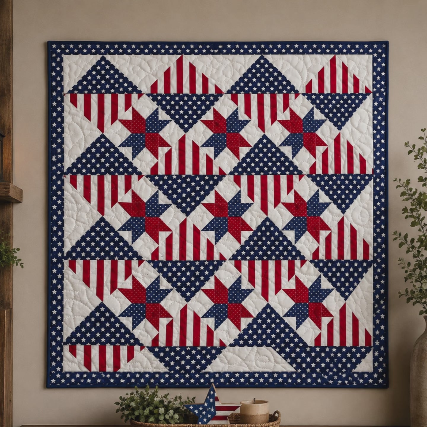Liberty Diamonds Printed Quilt Pattern