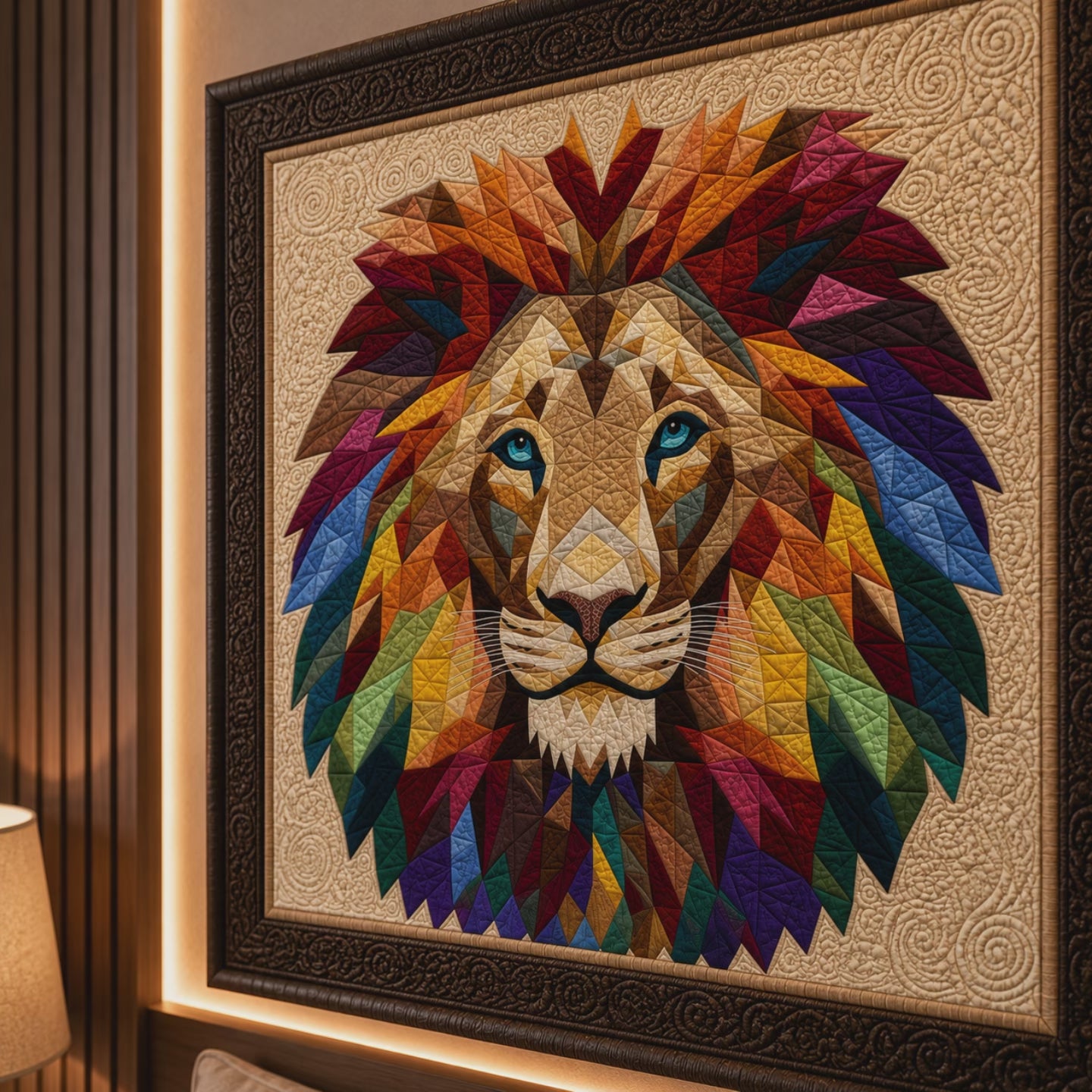 Prism Lion Printed Quilt Pattern