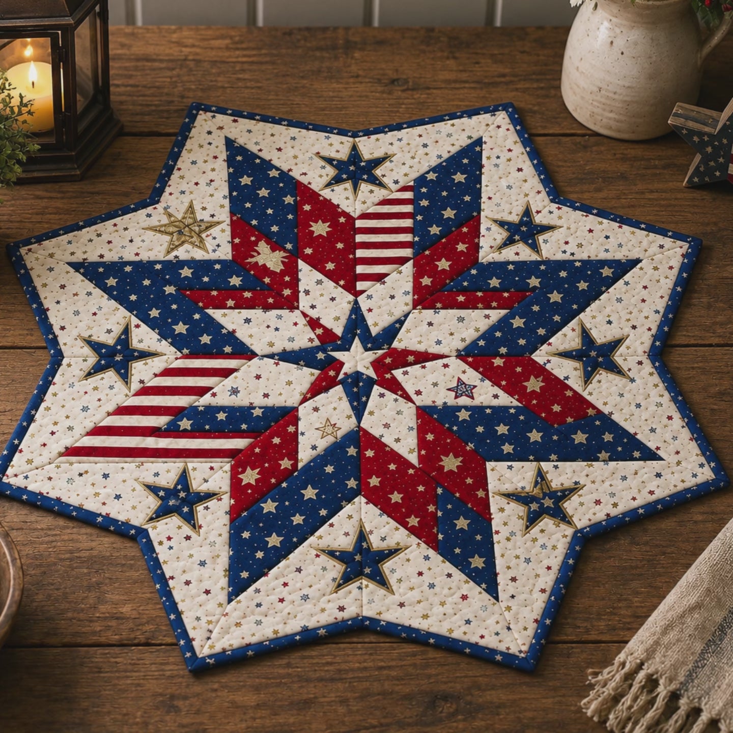 American Spark Printed Quilt Pattern