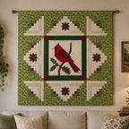 Crimson Visitor Printed Quilt Pattern