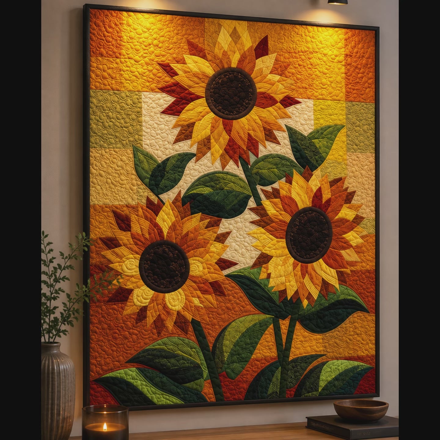 Golden Garden Printed Quilt Pattern