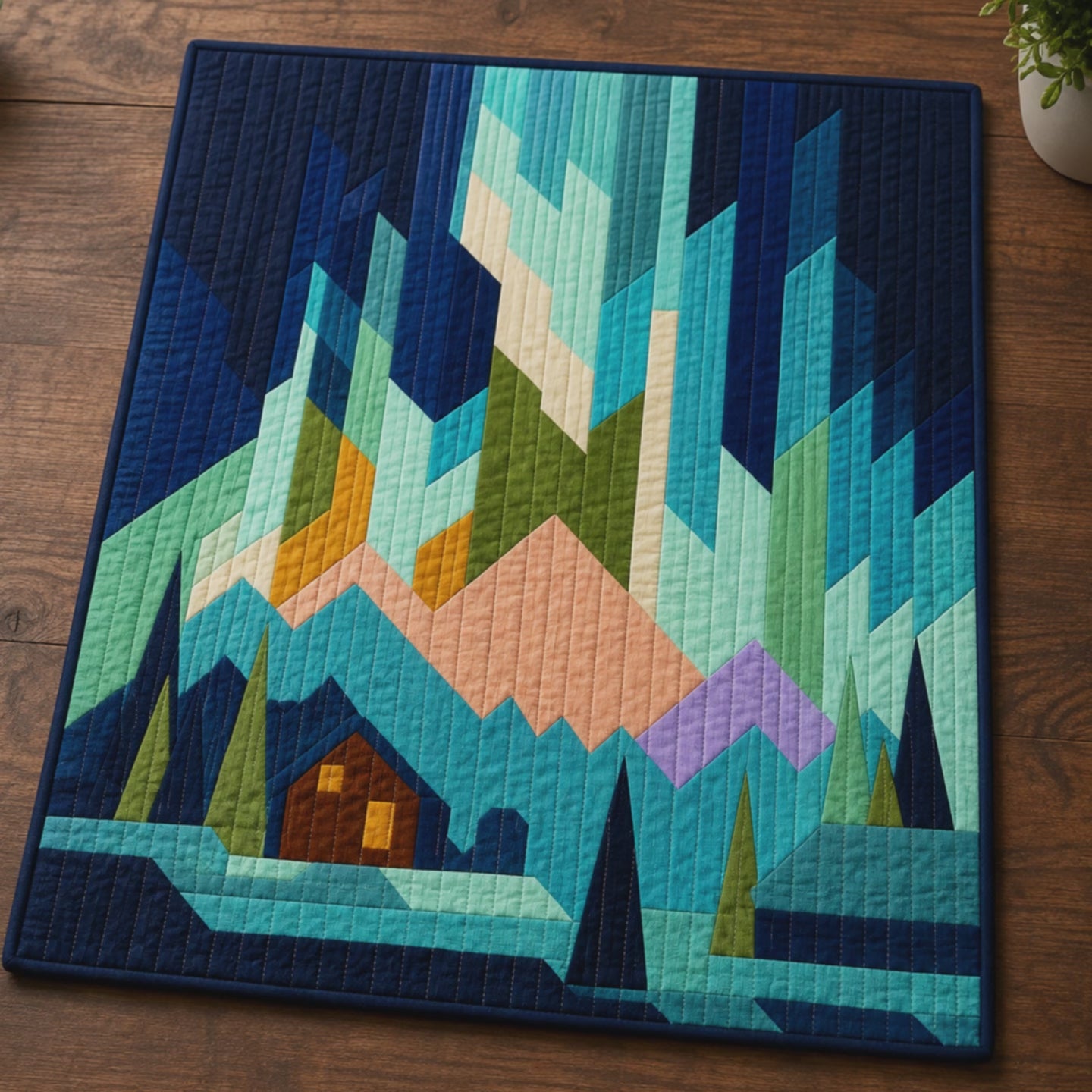 Crystal Peaks Printed Quilt Pattern