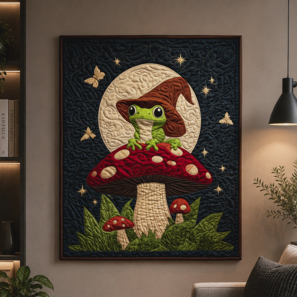 Enchanted Frog Printed Quilt Pattern