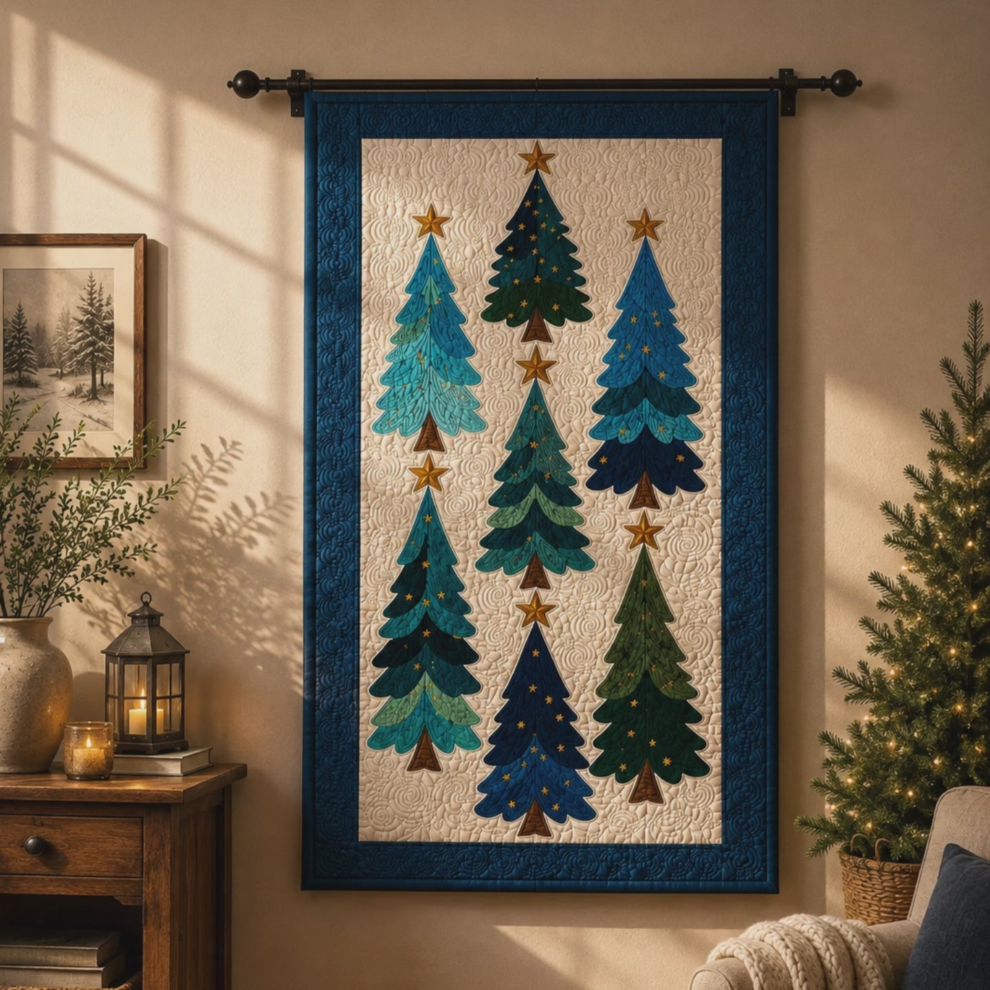 Evergreen Wishes Printed Quilt Pattern