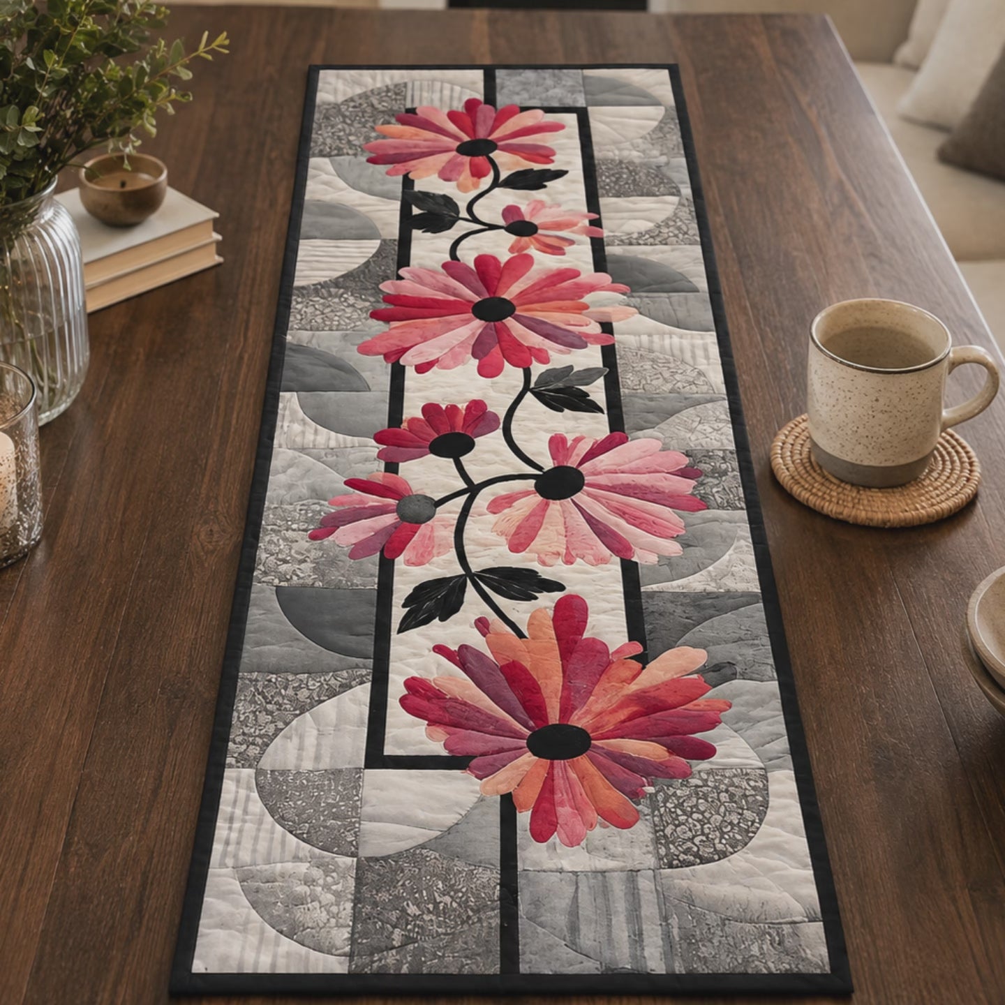 Petal Harmony Printed Quilt Pattern