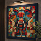 Boho Elephant Printed Quilt Pattern